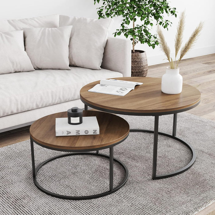 Crest Set of 2 Coffee Tables-CT001