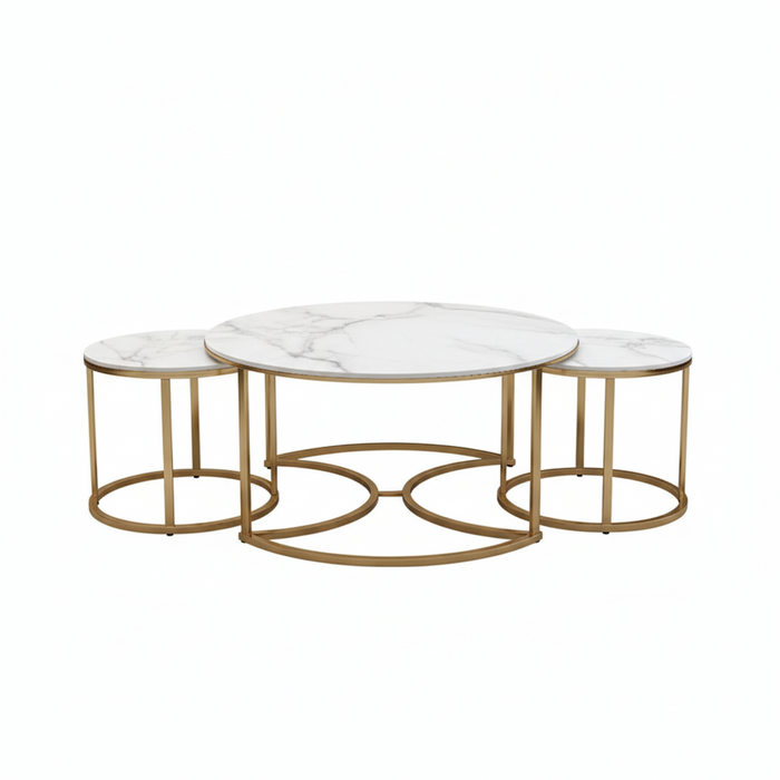 Sphere Set of 3 Coffee Tables-CT003