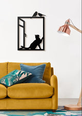 Cat Birds Wall Art-WQ.WA17.01
