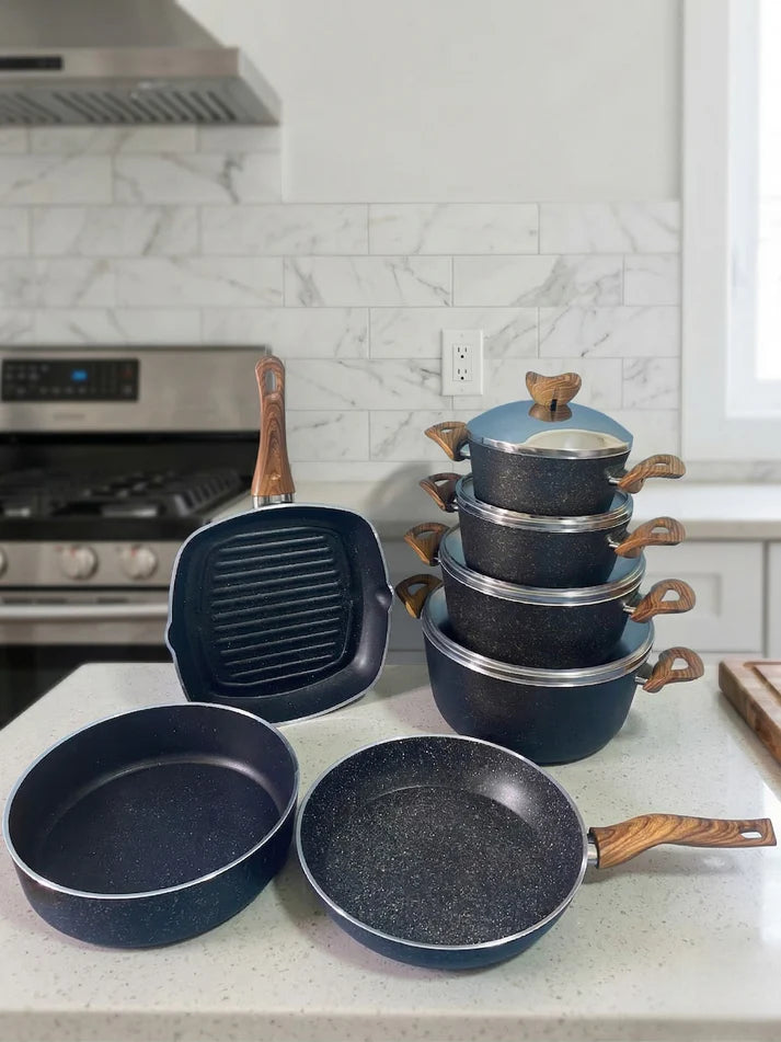 Terynova Granite 11-Piece Cookware Set-10-12-11-9636