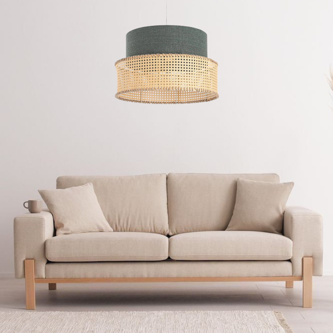 Boho rattan pendant lamp-can5