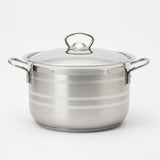 Stainless Steel Striped Pot with handle-6223005010001-4562