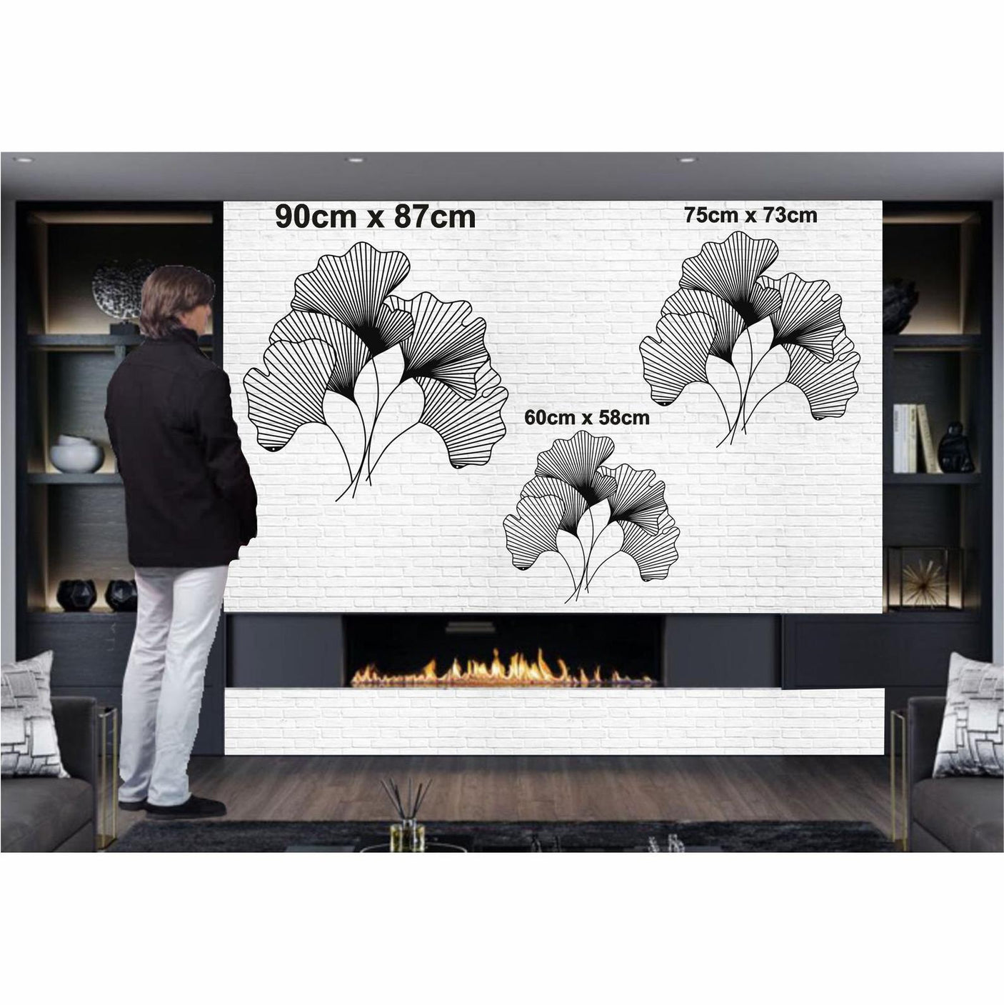 Ginkgo Flower Wall Decor-WQ.WA45.01