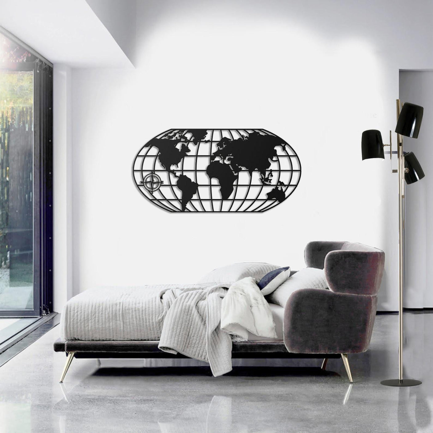 Eh World Map Wall Art-WQ.WA36.01