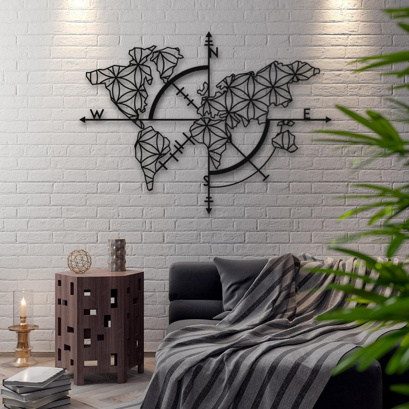 World Map compass-WQ.WA33.01