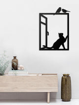 Cat Birds Wall Art-WQ.WA17.01