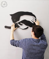 Cat in hand Wall Art-WQ.WA11.01