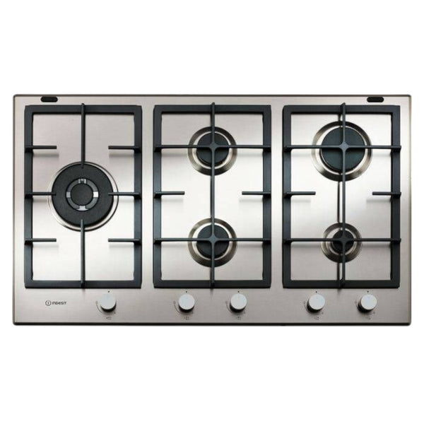 Indesit Gas Built-in Hob, 90cm, 5 Burners, Inox - IN9522IX