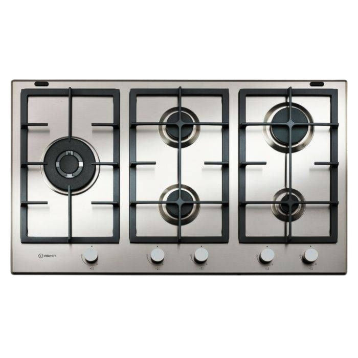 Indesit Gas Built-in Hob, 90cm, 5 Burners, Inox - IN9522IX
