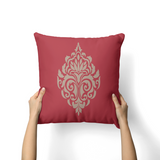 Damask Red Cushion-AM109
