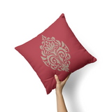 Damask Red Cushion-AM109