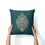 Damask Green Cushion-AM108