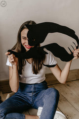 Cat in hand Wall Art-WQ.WA11.01
