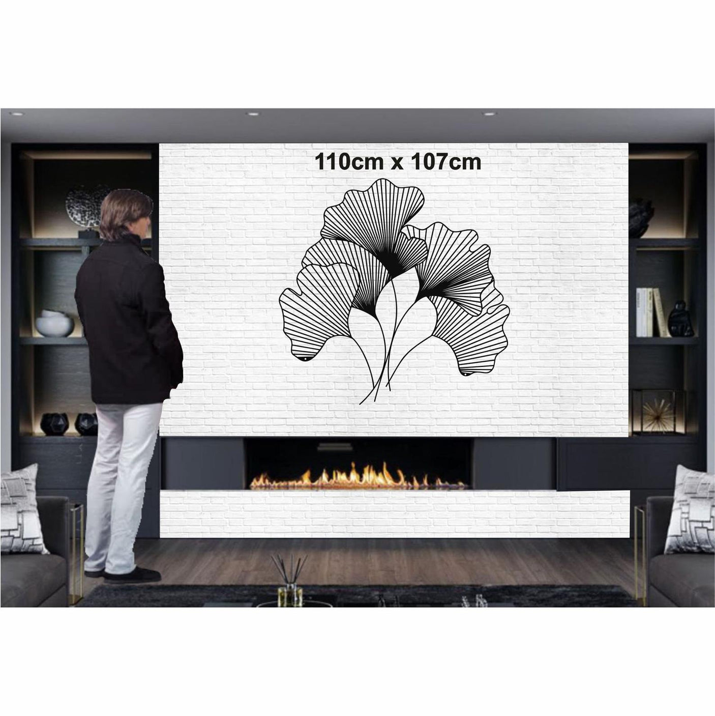 Ginkgo Flower Wall Decor-WQ.WA45.01