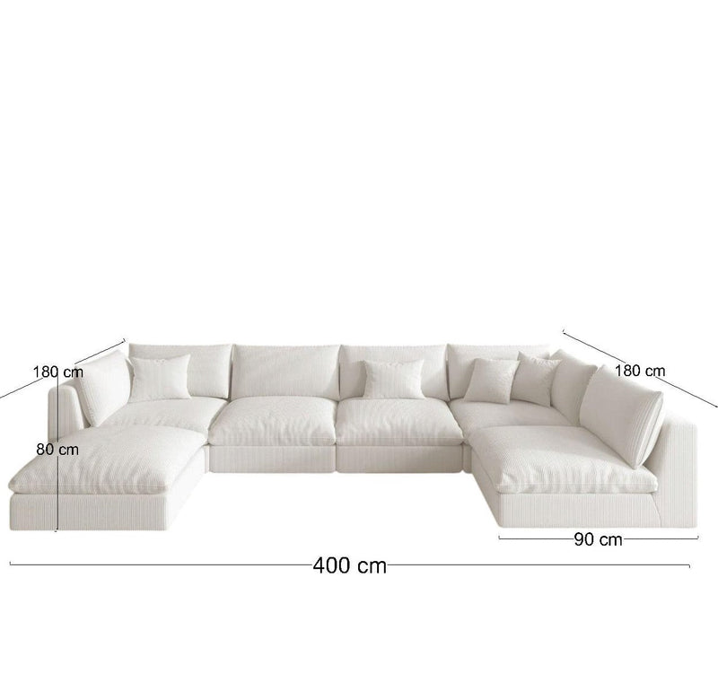 Planke Sofa U Shape-Hippo259