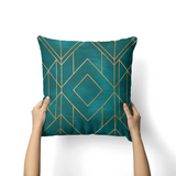 Golds teal cushion-AM134