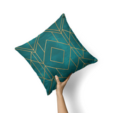 Golds teal cushion-AM134