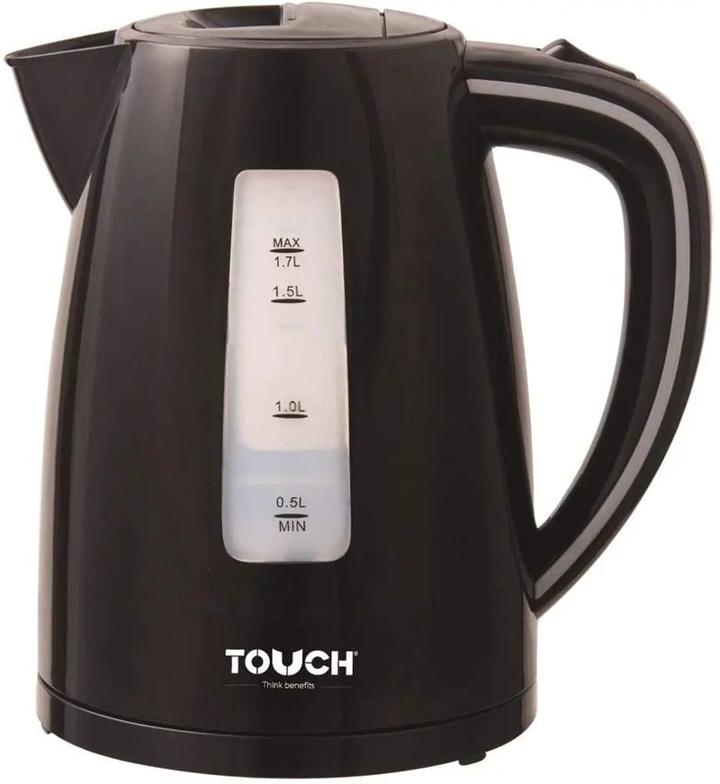 Touch El Zenouki Electric Kettle , 1.7 Liter 2200 Watt , Black - 40306