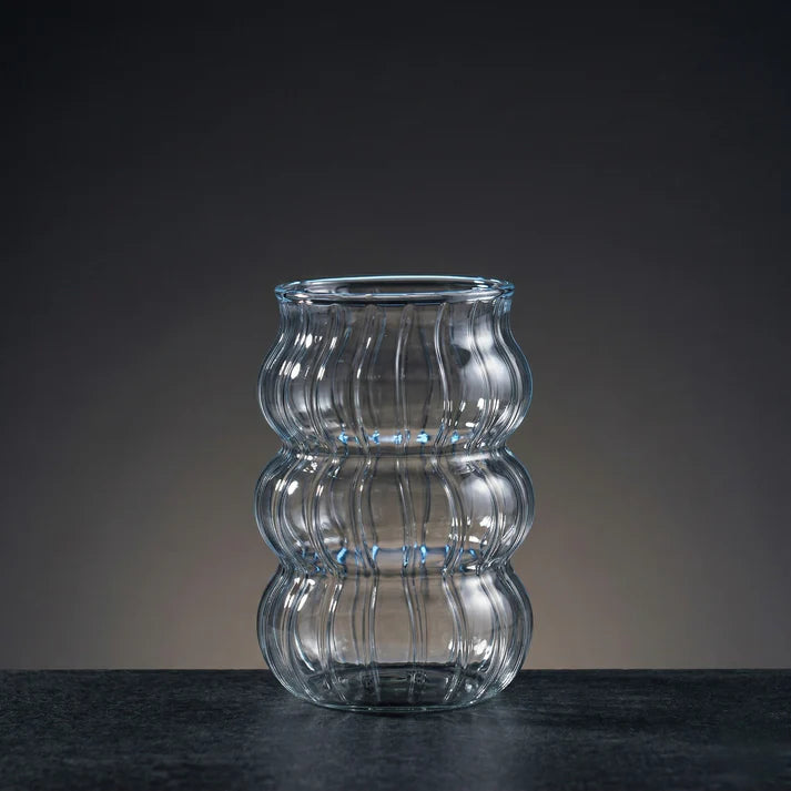 Striped Bubble Glass Cup-3-26-400-0728