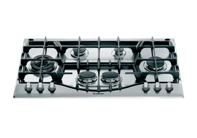 Ariston Gas Built-In Hob - PHN961TSIX, Stainless Steel, 6, 90 Centimeter
