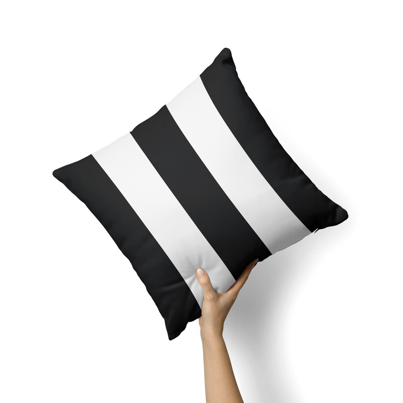 Emma black & white stripes cushion-AM101