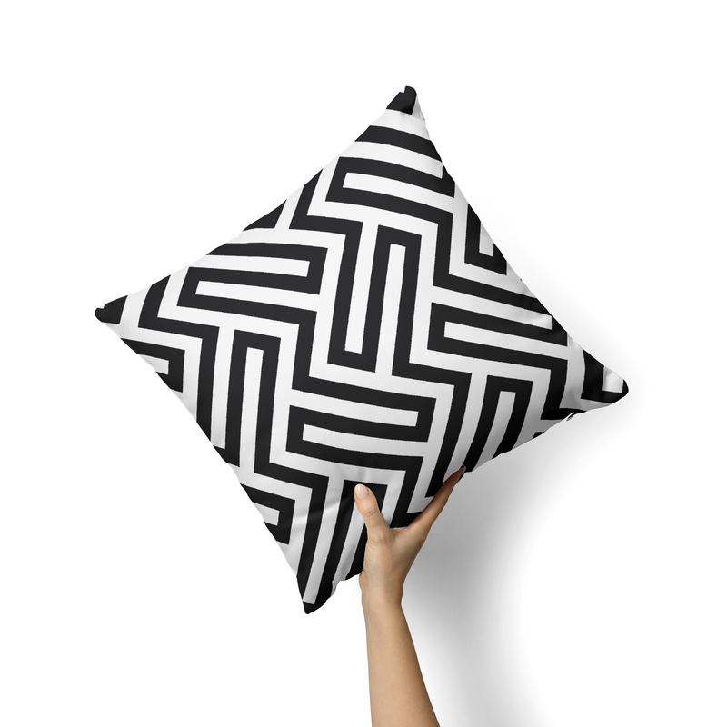 Olivia black & white cushion-AM100