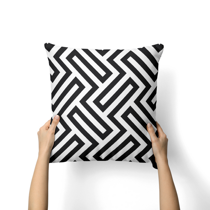 Olivia black & white cushion-AM100