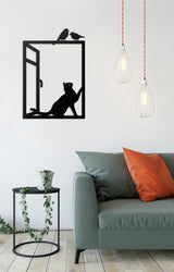 Cat Birds Wall Art-WQ.WA17.01