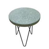 Olive Green Terrazzo Side Table-18