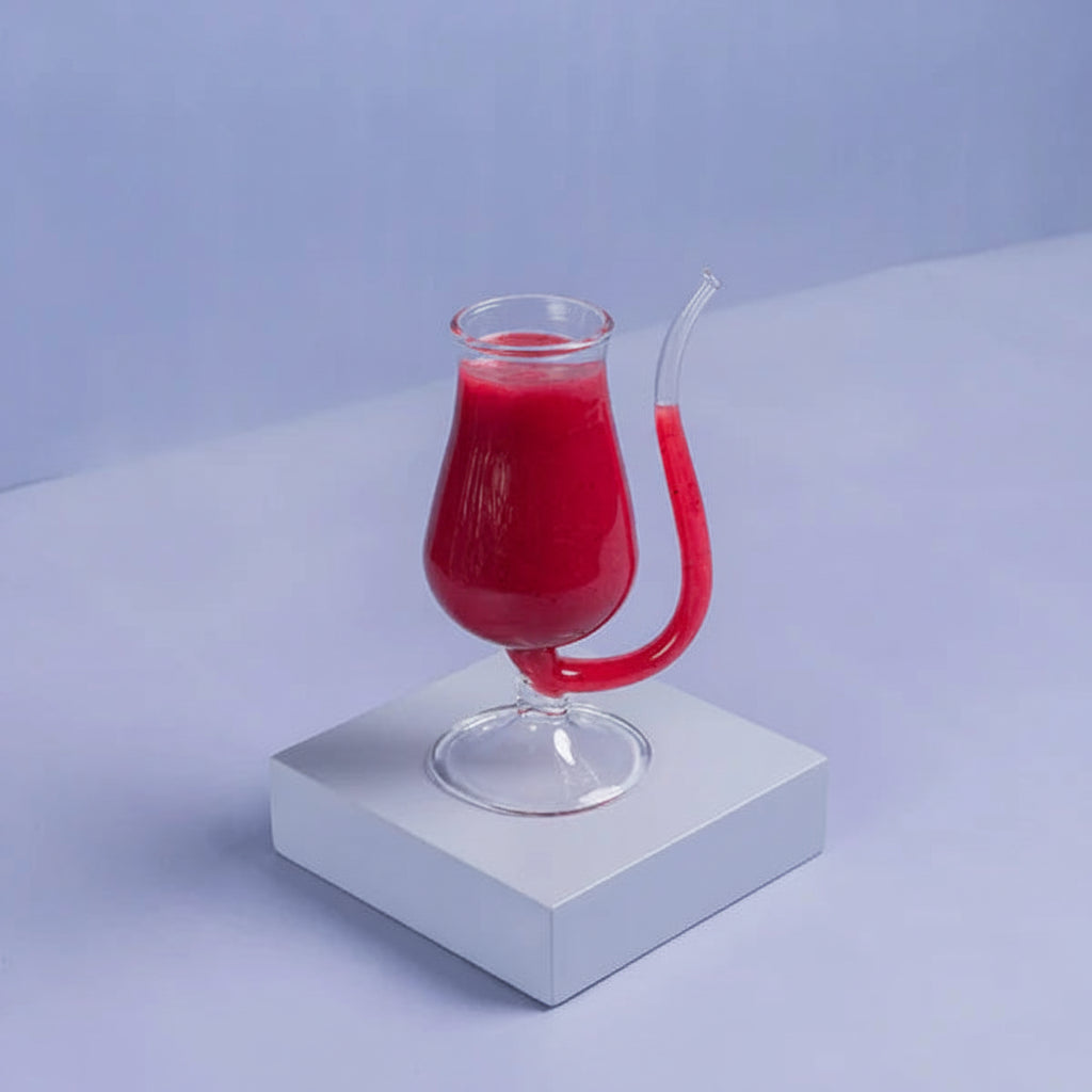 Strawed Glass Cup-3-26-350-8242