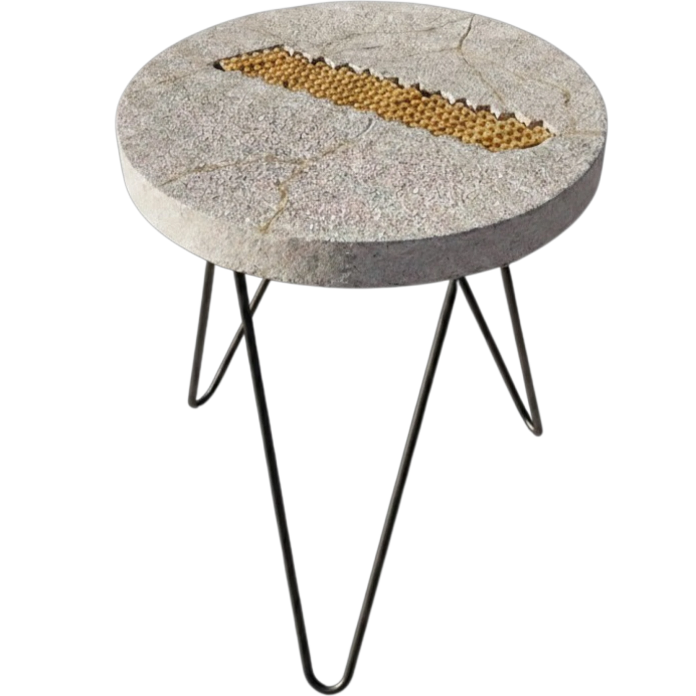 Golden Lego Side Table-21