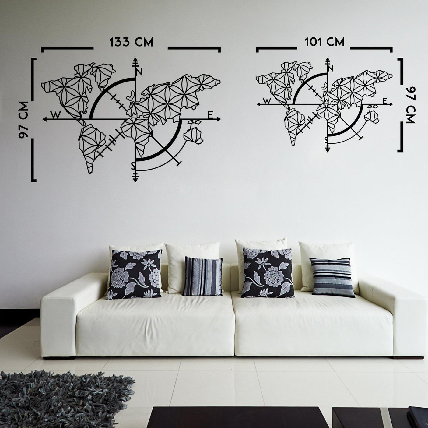 World Map compass-WQ.WA33.01
