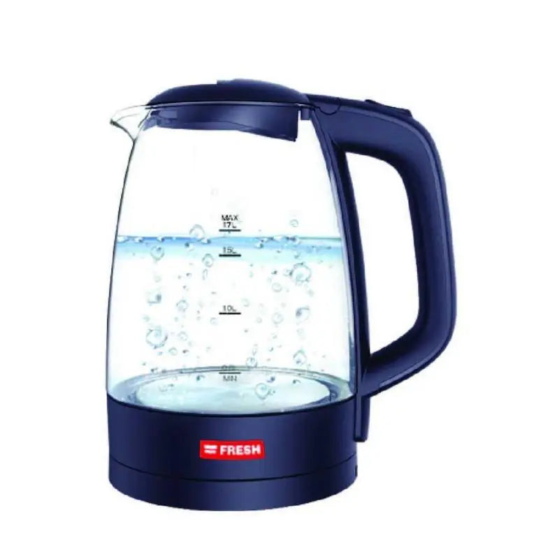 Fresh Glass Electric Kettle , 1.7 Liter 2200 Watt , Multi Color - EGK17000