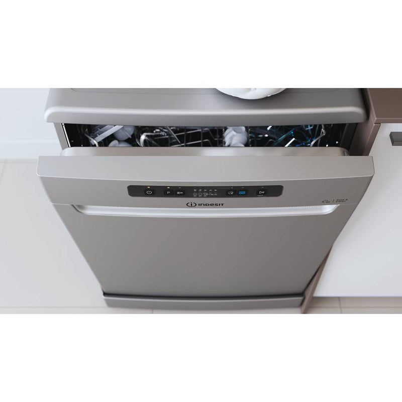 Indesit DFC 2B+16ACX Dishwasher - Silver, 13 Persons, Digital