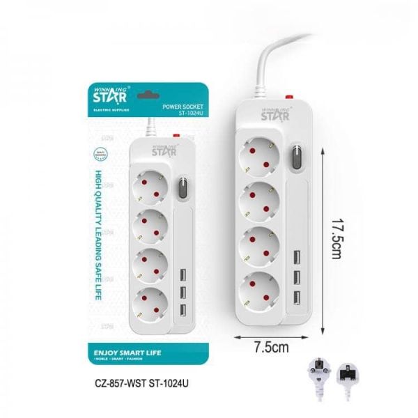 Winning-Star Power Socket 2M St-1024U_12480060304100