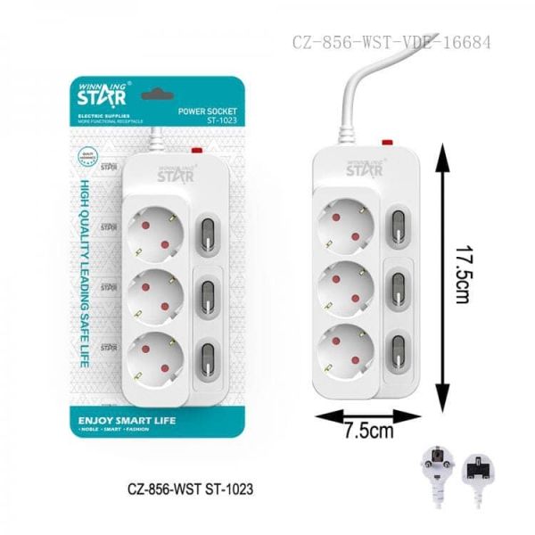 Winning-Star Power Socket St-1023_12480060203100