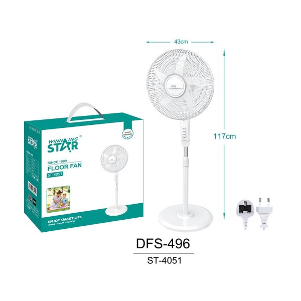 Winning Star 16 inch 5-Leaf Electric Floor Fan ST-4051_12403020164051