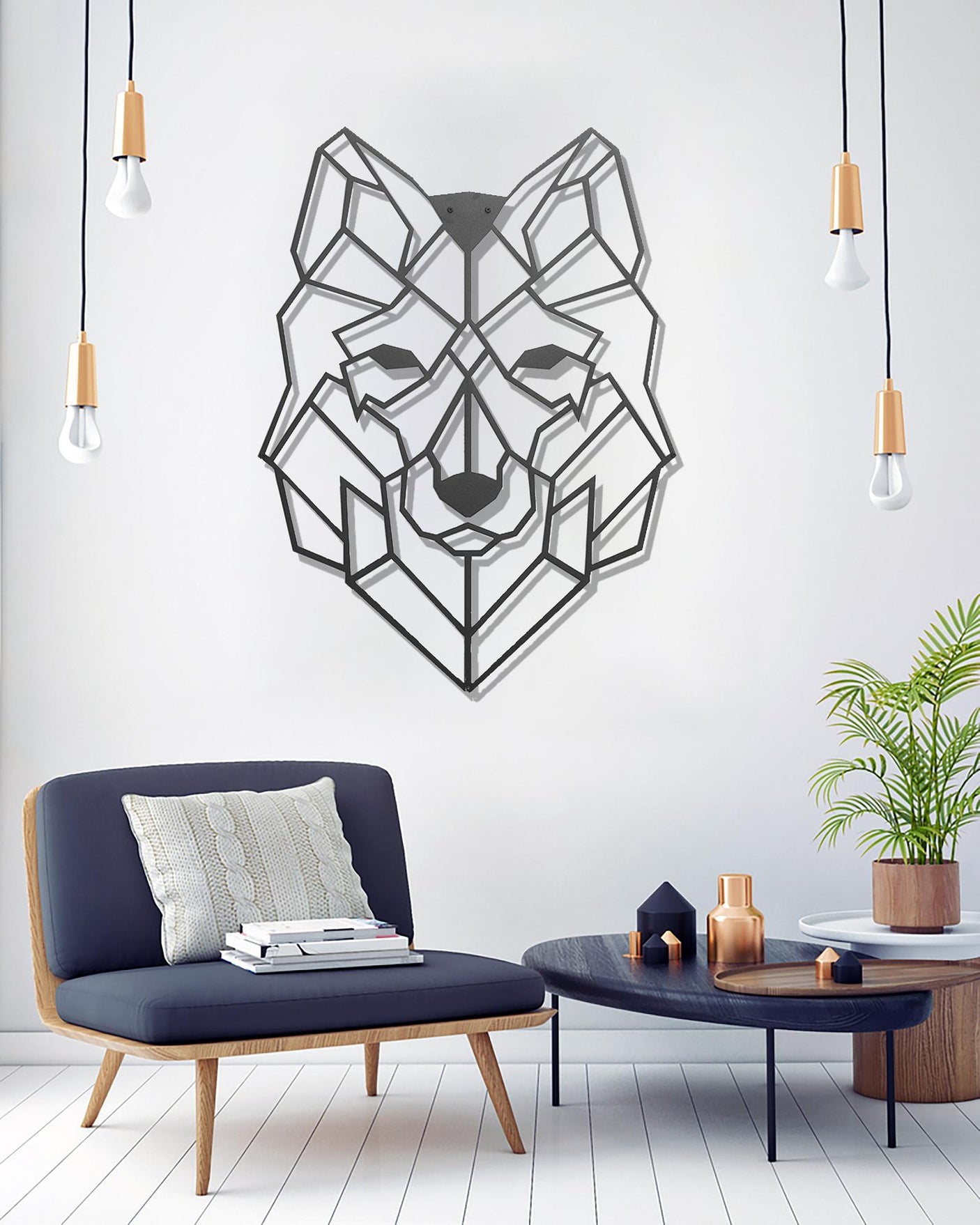 Wolf Head Wall Art-WQ.WA26.01