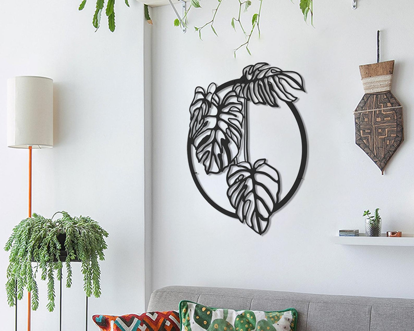 Monstera Plant Leaf Wall Art-WQ.WA43.01