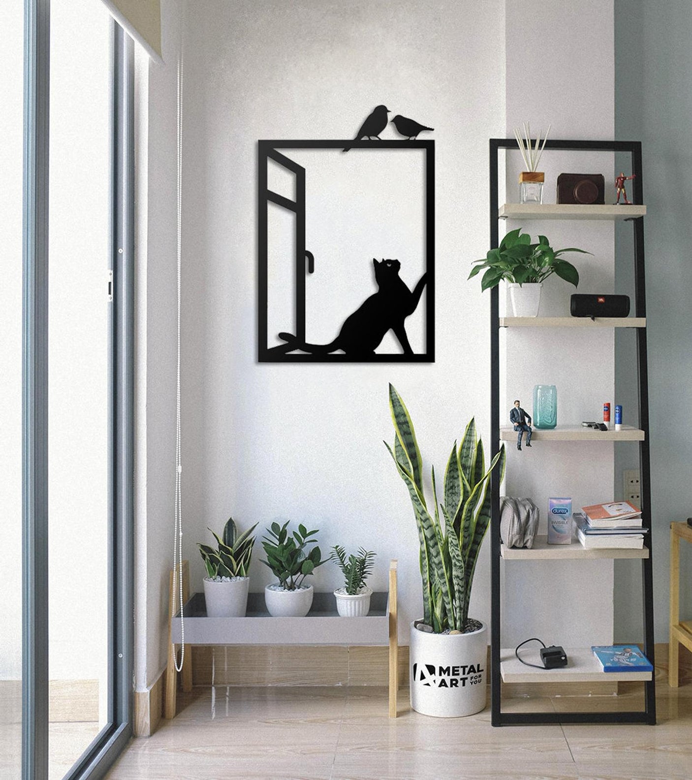 Cat Birds Wall Art-WQ.WA17.01
