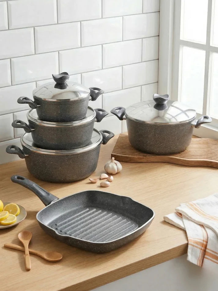 Terynova Granite 9-Piece Cookware Set-10-12-9-2069
