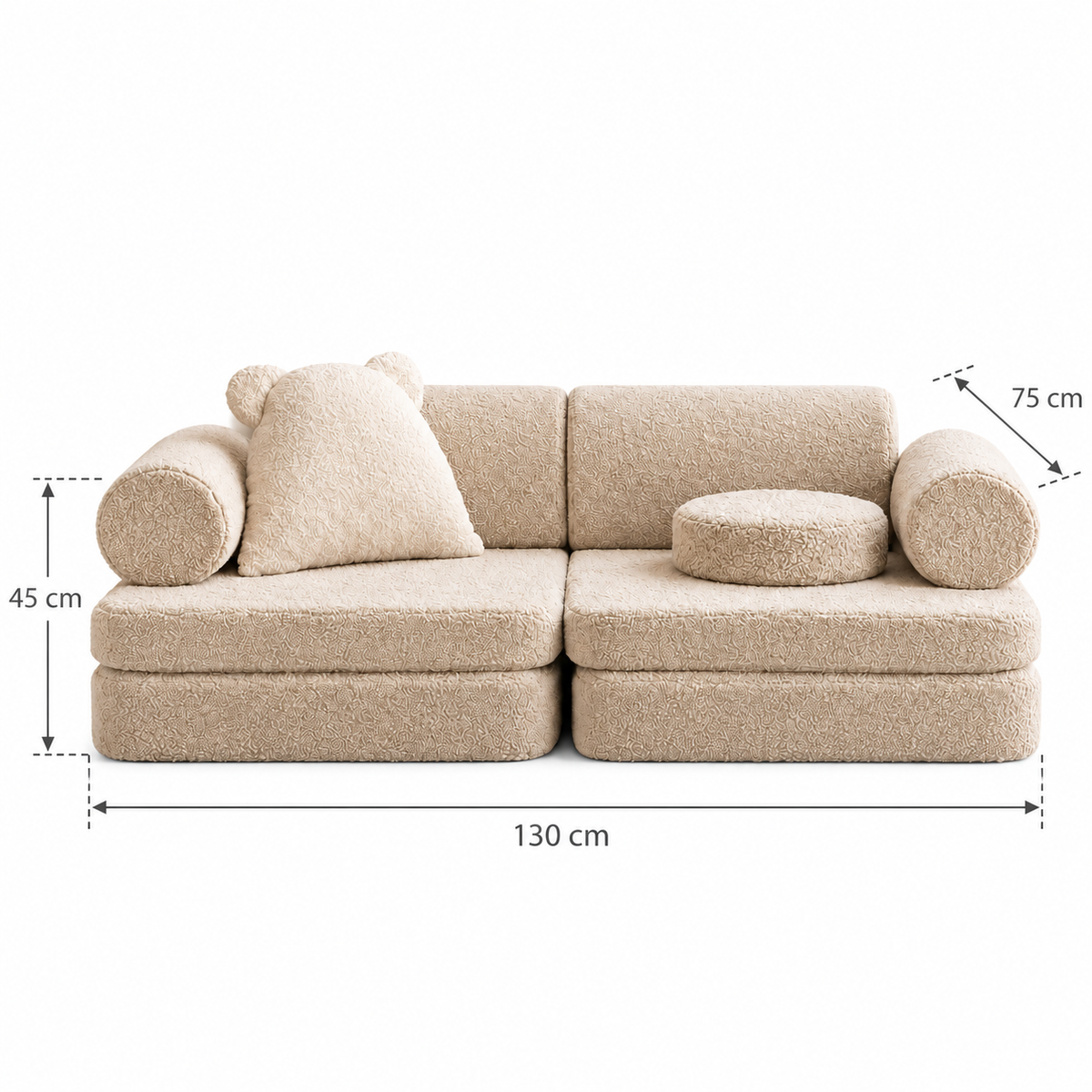 Riva Kids Sofa-Hippo302