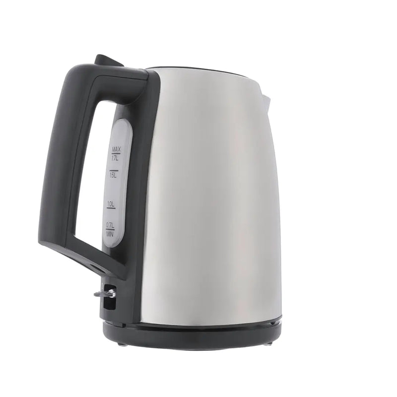 Tornado Stainless Steel Electric Kettle , 1.7 Liter 2200 Watt , Silver - TKS-2217