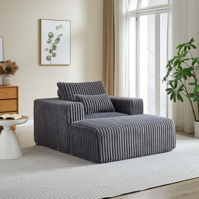 Zeya Armchair with pouf-Hippo250