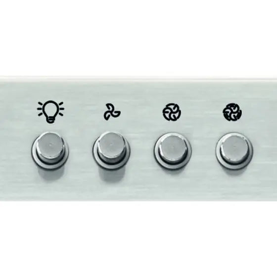 شفاط مطبخ أريستون المدمج المسطح، 60 سم، مصنوع من الفولاذ المقاوم للصدأ - ASLT 65 LS X 