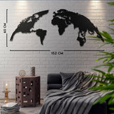 Rounded World Map Wall Art-WQ.WA37.01