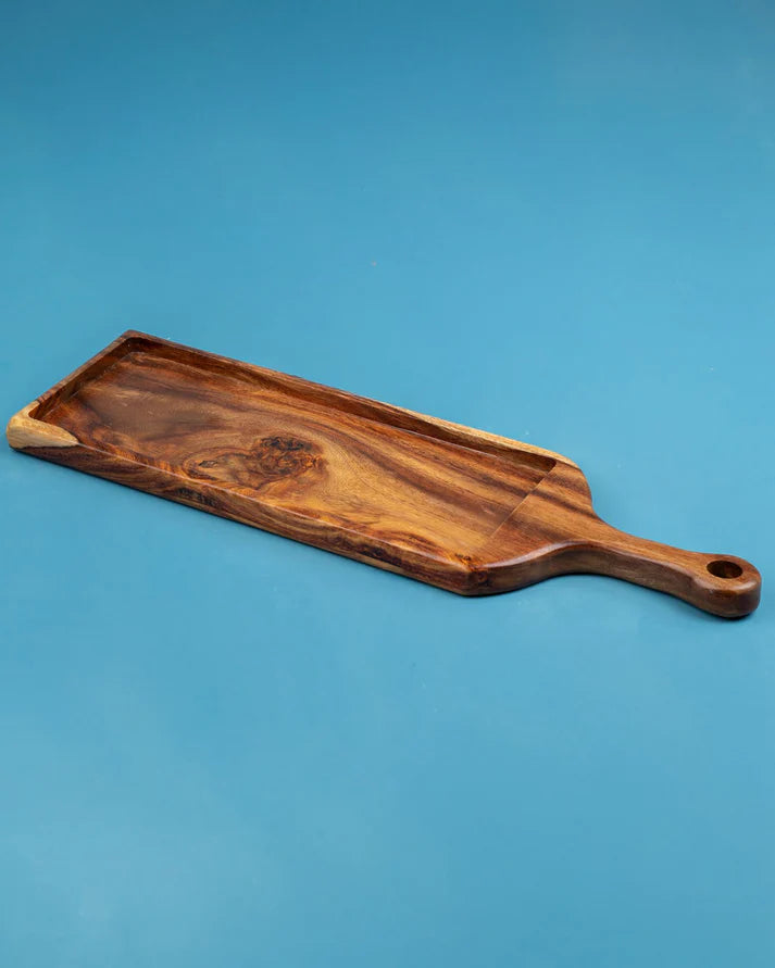 Wooden rectangular serving board-1-11-48*14-3434