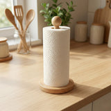 Wooden stand for kitchen tissues-1-11-0-0213
