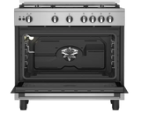 موقد غاز أريستون، 5 شعلات، فضي - ARR9 GGF 23127 XJA