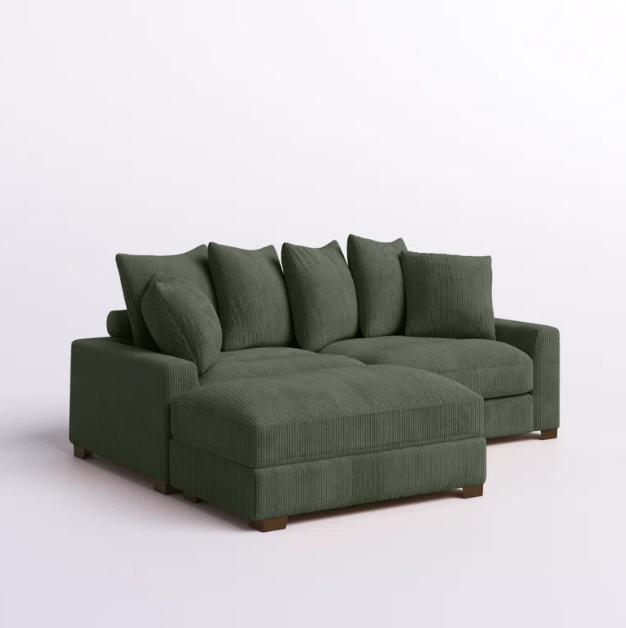 Garven Sofa with Pouf-AK108